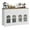 White, variant on Yeshouse Farmhouse 55'' Sideboard Buffet Cabinet, Large Kitchen Cabinet Display with Adjustable Shelves,3 Drawers and 4 Doors, Wine Storage Buffet Coffee Bar for Dining Room Living Room