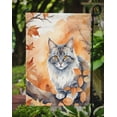 thumbnail image 3 of Australian Mist Cat in Fall Leaves Garden Flag, 3 of 5