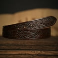 thumbnail image 7 of YOETEY Mens Western Genuine Leather Belt Without Buckle - Cowboy Belt for Casual Jeans, 7 of 7