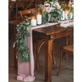 thumbnail image 5 of Chiffon Table Runner 29x120 Inch Sheer Romantic Table Runner for Wedding Birthday Party Bridal Shower Outdoor Decoration, 5 of 7
