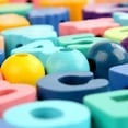 thumbnail image 3 of Wooden Children‘s Educational Beaded Building Blocks Early Education Toys Animal Fruit Letters Wooden Toys, 3 of 7