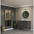 thumbnail image 3 of Vertex Collection Three-Light Brushed Nickel Clear Glass Contemporary Bath Light, 3 of 14