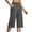 Dark Gray #010, variant on Mohiass Petite Capris for Women Petite Length Stretch High Waisted Summer Capris Pants Work Casual Yoga Golf Pants with Pockets Black S