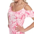 thumbnail image 3 of White Mark Women's Cold Shoulder Tie Dye Maxi Dress, 3 of 5
