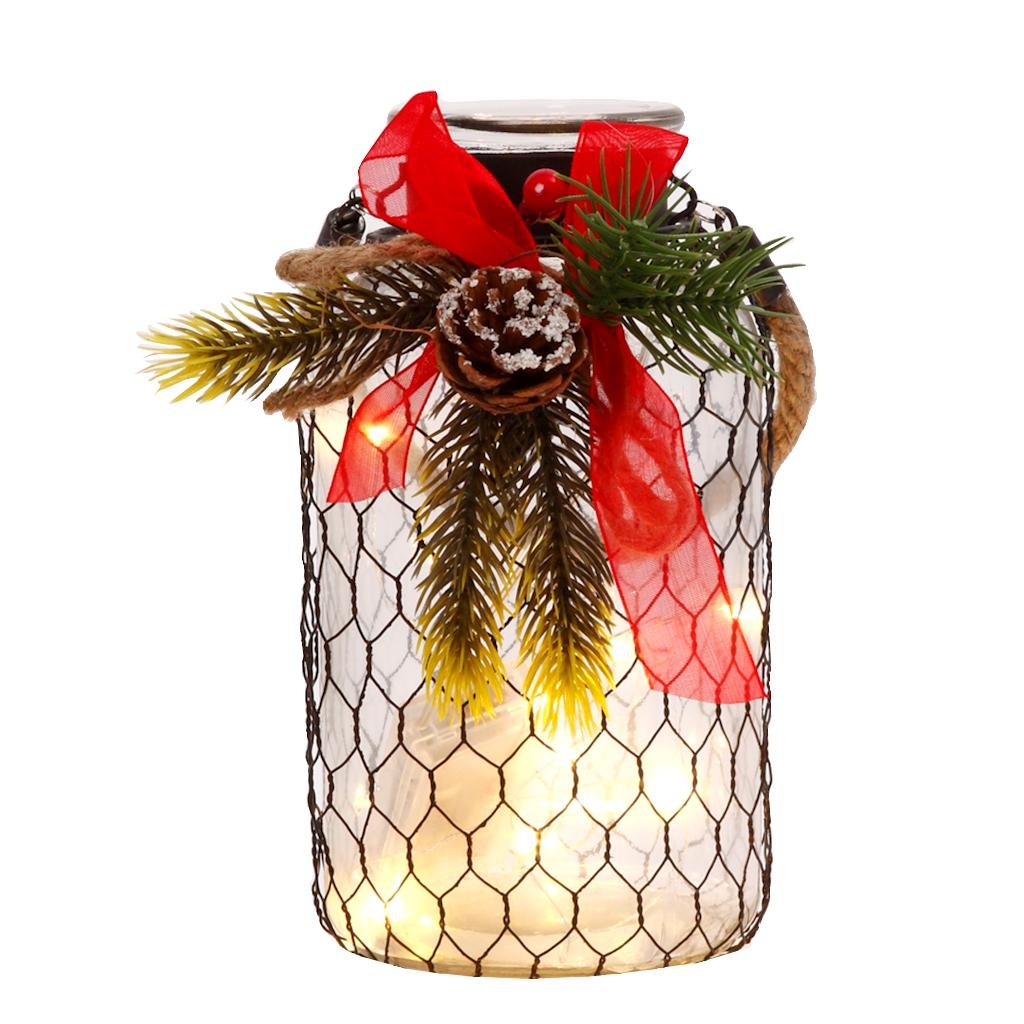 Gerson 42860 8" Battery Operated Lighted Glass Luminary (8"H B/O