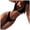 VC95-Black, variant on UAYOTSE Women's Halter Bikini Set Triangle Top String Swimwear Two Piece Swimsuits Cheeky Bathing Suit,Sizes XL