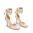 thumbnail image 3 of DREAM PAIRS Women's Ballet High Heels Closed Toe Pumps | High Stiletto Heels Adjustable Strap Square Toe Pumps Shoes for Party Wedding Dance, 3 of 8