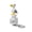 1pc, variant on Seagull Mine Talking Keychain with Real Seagull Sound & Flashing LED Light, Portable Novelty, for Coworkers & Adults.