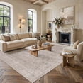 thumbnail image 5 of BERTHMEER 8'x10' Area Rugs for Living Room Bedroom Office Dining Room Farmhouse Oriental Rugs Non Slip Traditional Oriental Vintage Distressed Rugs Carpets,Beige, 5 of 5