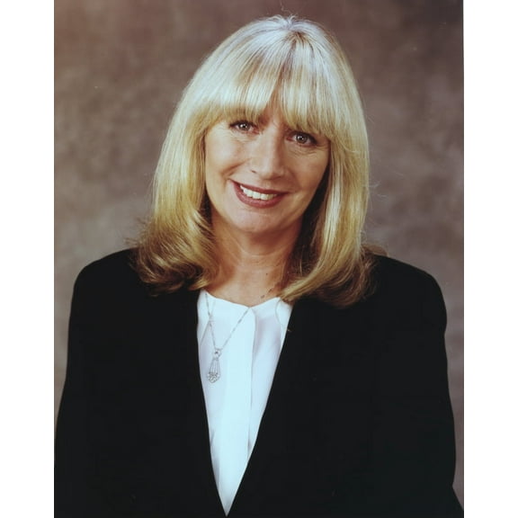 Penny Marshall smiling in Black Coat Portrait Photo Print (24 x 30)