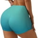 thumbnail image 1 of Fotbe Teal Turquoise Shorts Sin Costuras – Shorts Deportivos de Cintura Alta para Mujer, Elásticos para Gimnasio, Yoga, Running o Ciclismo-Medium, 1 of 8