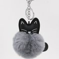 thumbnail image 6 of PU Cat Keychain with Fluffy Pom Pom - Adorable Cartoon Animal Keychain Pendant, Cute Lightweight Key Ring for Cat Lovers | Decorative Gift for Keys, Bags & Zippers(Grey), 6 of 6