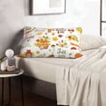 thumbnail image 5 of Plush Throw Pillow Covers, Hello Fall Autumn Is Here Pillow Cases with Invisible Zipper, Breathable Microfiber Pillow Cases Standard Size for Sleeping Bedroom Sofa Living Room 14x20, 5 of 5