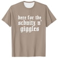 thumbnail image 3 of Razzly Men T Shirts Funny Print Graphic Tee Comfortable Short Sleeve Casual Summer Top for Daily Wear Outdoor Activities(Khaki,L), 3 of 6