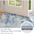 thumbnail image 3 of Modern Abstract Area Rugs for Living Room x Non Slip Machine Washable Rug Lightweight Low Pile Floor Carpet for Bedroom Dining Room Nursery Home Office Entryway Rugs Grey, 3 of 9