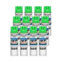 Rust-Oleum Livestock Marking Spray Paint - Water-Resistant - 12 Pack, 17 oz, Fluorescent Green
