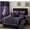 Violet/Black, variant on Chezmoi Collection Contemporary 7-Piece Luxury Flocked Floral Fabric Comforter Set, King, Violet