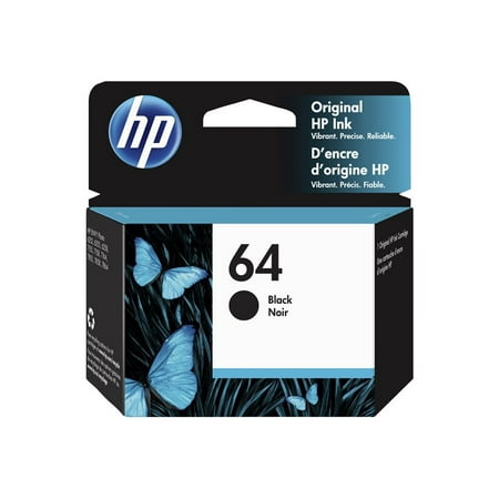 Hp 64 Black Original Ink Cartridge N9j90an Walmart Com