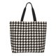 thumbnail image 1 of Balery Black and white houndstooth Bolsa Tote Estilo Estético con Cremalleras, Bolsa de Hombro, Bolsa de Compras Grande y Plegable, 1 of 8