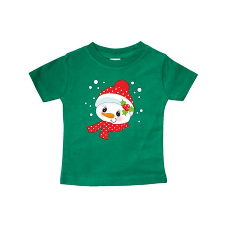 

Inktastic Cute Snow Lady in Red Hat and Scarf Gift Baby Boy or Baby Girl T-Shirt