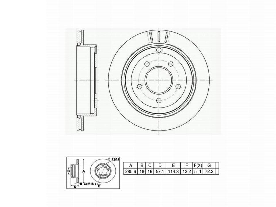 Winstop Brake Rotor, Rear WS231615, Mazda MPV 1998-1994