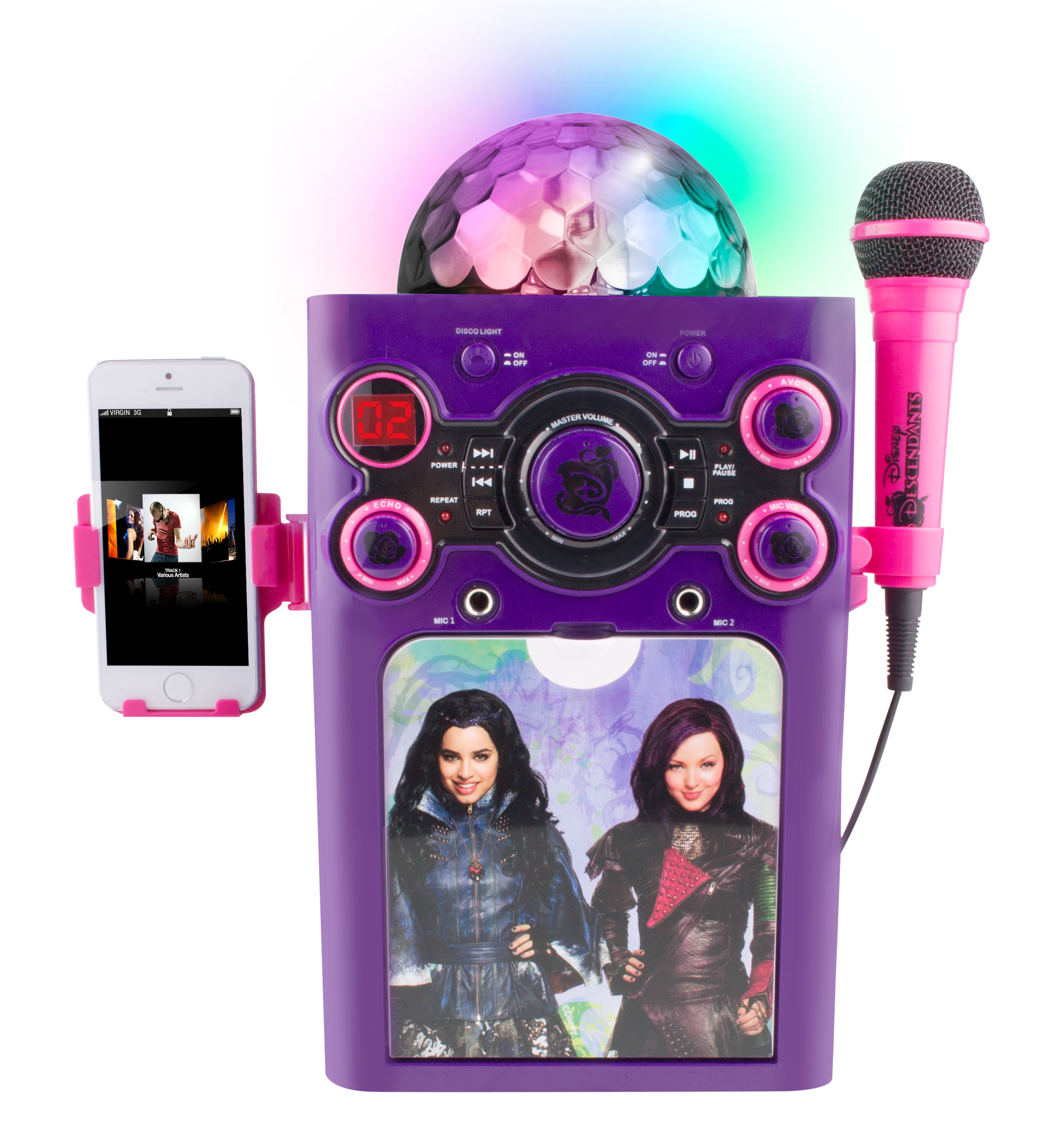 Disney Descendants Disco Ball Karaoke Machine