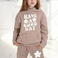 thumbnail image 2 of Jamsmile Toddler Girls Outfits Sets Long Sleeve Letter Print Hoodies + Long Pants Sets Outfits, 2 of 9