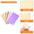 thumbnail image 3 of Uxcell 50 Business Card Stock 3.5" x 2" Blank Business Cards for Laser Printer Small Message Note Card Graffiti Scrapbooking DIY Thanks Cards, Golden, 3 of 6