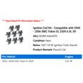 thumbnail image 2 of Ignition Coil Kit - Compatible with 2000 - 2006 GMC Yukon XL 2500 6.0L V8 2001 2002 2003 2004 2005, 2 of 2