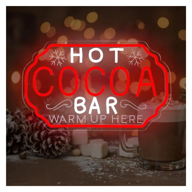 Letrero De Neón Regulable Para Barra De Chocolate Caliente, Ideal Para Negocios, Cafeterías, Restaurantes, Estaciones De Café Y Decoración De Chocolate