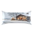 thumbnail image 2 of Silky Satin Standard Pillowcases For Hair And Skin House Christmas Decorations, 2 of 6