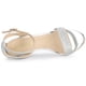 thumbnail image 4 of Sandalias Purpurina Tacón De Aguja Correa De Tobillo Para Mujer Allegra K Plata 38, 4 of 7