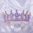 thumbnail image 2 of Tiara Crown for Women Princess Crowns Royal Queen Crowns Wedding Tiaras for Bride Crystal Hair Accessorie for Birthday Halloween Cosplay Christmas Party Prom Gifts, 2 of 6