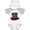 White & Heather w/ Ears, variant on Inktastic Scrooge's Top Hat Bah Humbug Boys or Girls Baby Bodysuit