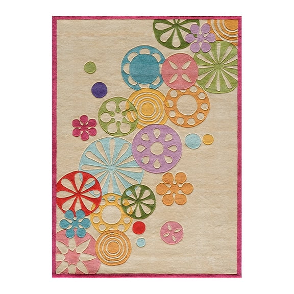 Momeni Lil Mo Hipster LMT-8 Rug in Ivory - (3 Foot x 5 Foot)