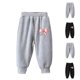 thumbnail image 4 of Odeerbi 3-10 Años Niños Niñas Pantalones de Algodón Con Estampado de Lazo Pantalones de Deporte Casual Con Bolsillos, 4 of 4