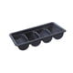 thumbnail image 4 of Porta cubiertos de 4 compartimentos, porta utensilios de cocina, cajón multiusos negro, 4 of 9