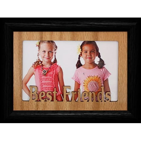Best Friends ~ Landscape Oak Mat With Frame ~ Holds A 4X6 Or Cropped 5X7 Picture ~ Wonderful Keepsake Gift For A Best