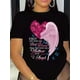 thumbnail image 2 of Camiseta para mujer Suave de veranoWomen's Casual Short-Sleeve T-Shirt - "My Mother is My Best Friend and My Angel" Print, Crew Neck, Soft Polyester, Spring/Summer Comfort FitFather's Day, Mother's, 2 of 8