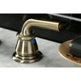 thumbnail image 4 of Kingston Brass KB983RXLAB Restoration Widespread Bathroom Faucet with Pop-Up Drain, Antique Brass, 4 of 8