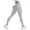 Grey, variant on Women's High Waisted Yoga Pants, Seamless Texture Fitness Leggings, Hip Lifting Slim Fit Long Length Quick Drying Workout Pants, Tummy Control Butt Lifting Leggings for Women Black L