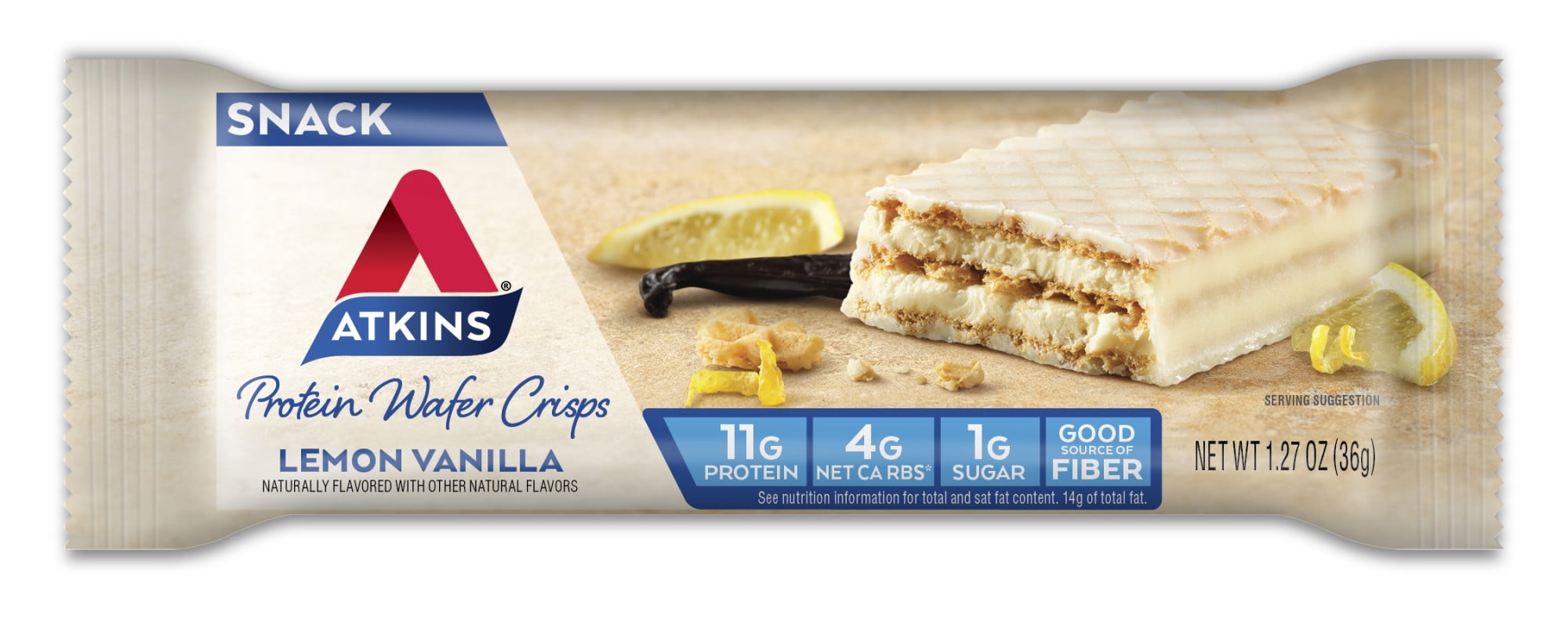 atkins lemon wafers