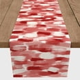 thumbnail image 3 of Creative Products Painted Brush Strokes Red 16x72 Poly Twill Table Runner, 3 of 3
