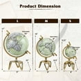 thumbnail image 3 of Gymax 5'' Geographic Rotating World Globe w/ Triangle Metal Stand Meridian Educational, 3 of 9
