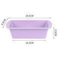 thumbnail image 4 of Long Loaf Cake Mold Silicone Baking Mold Nonstick Silicone Bread Loaf Pan with Handles Oven Safe Easy Release Heat-resistant Baking Mold, 4 of 8