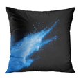 thumbnail image 1 of BOSDECO Housse de Coussin Couleur Abstraite Explosion de Poudre Colorée sur Explosion Charbon 16x16 Pouces, 1 of 1