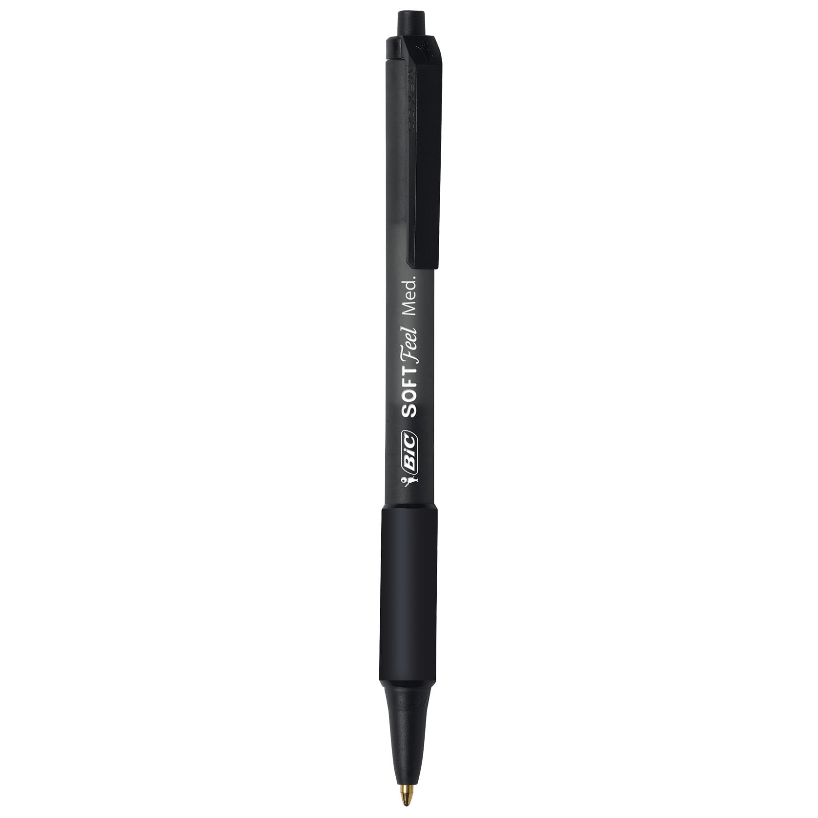 BIC Soft Feel Black Retractable Ballpoint Pens, Medium Point (1.0mm), 18-Count Pack, Black Pens