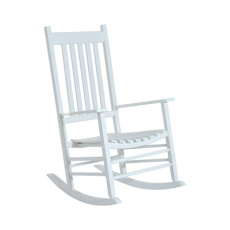 Outsunny Porch Rocking Chair - Outdoor Patio Wooden Rocker - (Best Wooden Rocking Chair)