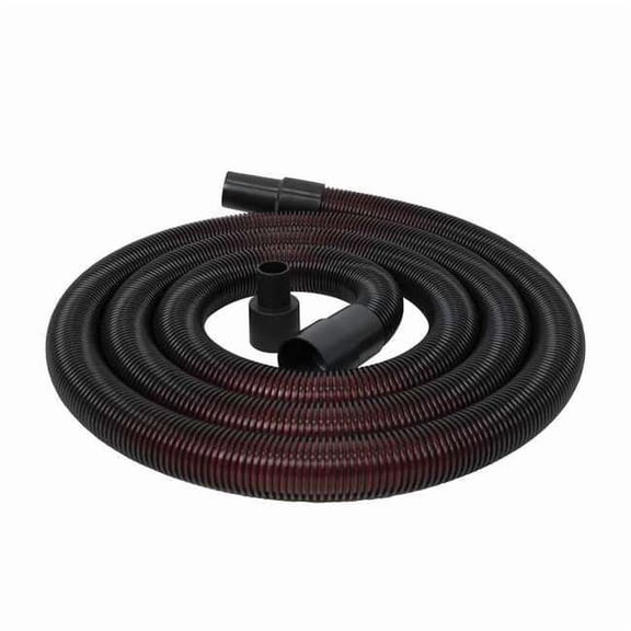 Dayton Vacuum Hose,12 ft L,Black,Plastic 61HW21