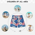 thumbnail image 6 of FORMRS Boys Swim Trunks Quick Dry Mesh Liner Boardshorts Sizes XS-XL, Pink Flowers Pattern, 6 of 7